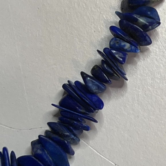 Lapis Lazuli Chipped Strung Necklace - Picture 4 of 4